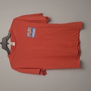 Orange, crab Island logo, XL men's shirt